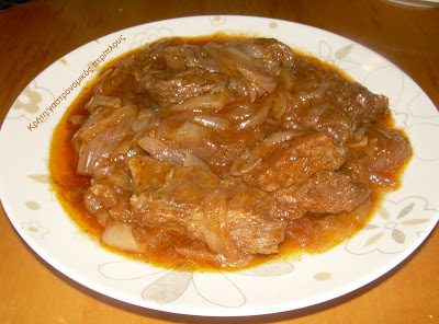 Στιφάδο με κρέας (βοδινό, μοσχάρι, κοτόπουλο ή κουνέλι)