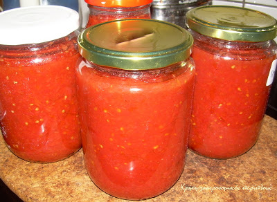 Σάλτσα ντομάτας (διατήρηση σε βάζα)