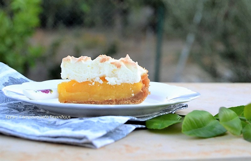 τάρτα κρέμα πορτοκάλι βάση μπισκότο cretangastronomy.gr