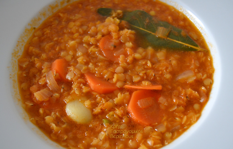 Κόκκινες φακές σούπα με κλασική συνταγή